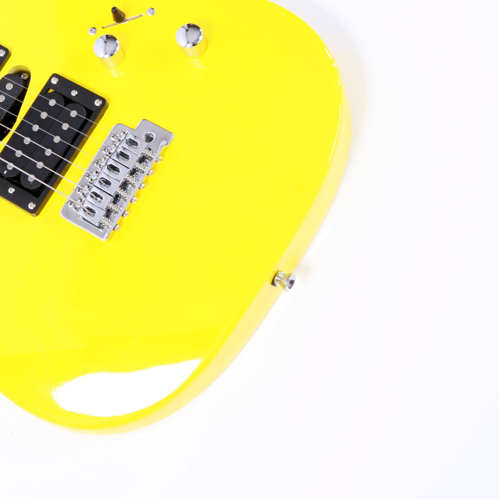 Ozici Novice Entry Level 170 Electric Guitar HSH Pickup Bag Strap Paddle Rocker Cable Wrench Tool - Yellow