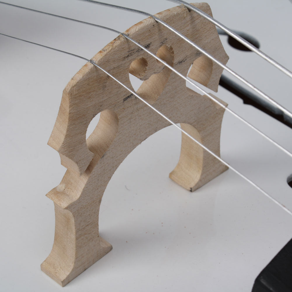 Ozici 4/4 Wood Cello Bag Bow Rosin Bridge - White