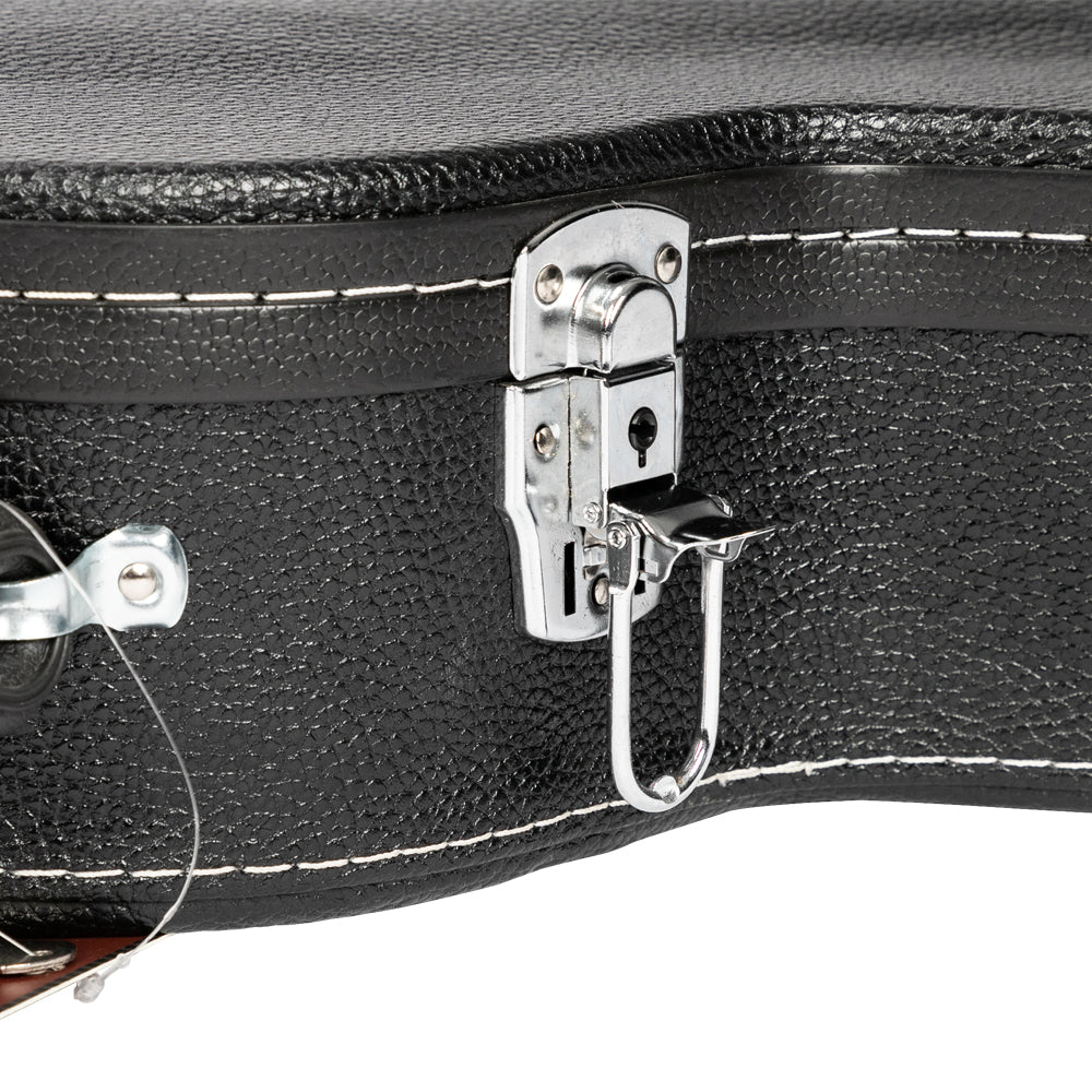 Ozici High-End Fine-Grain PU Leather Hard Case for 335 Style Semi-Hollow & Hollowbody Electric Guitar