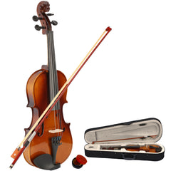 Ozici 1/2 Acoustic Violin Case Bow Rosin Natural