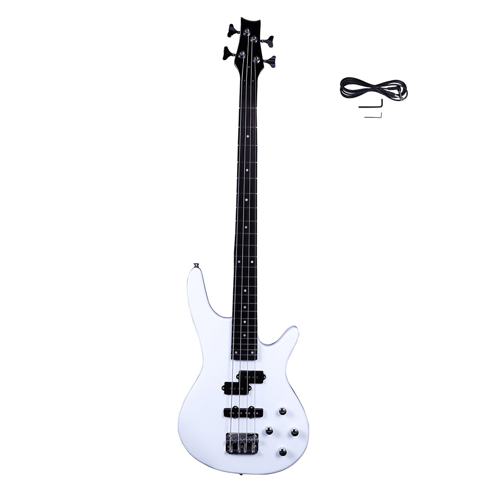Ozici Exquisite Stylish IB Bass with Power Line and Wrench Tool - White