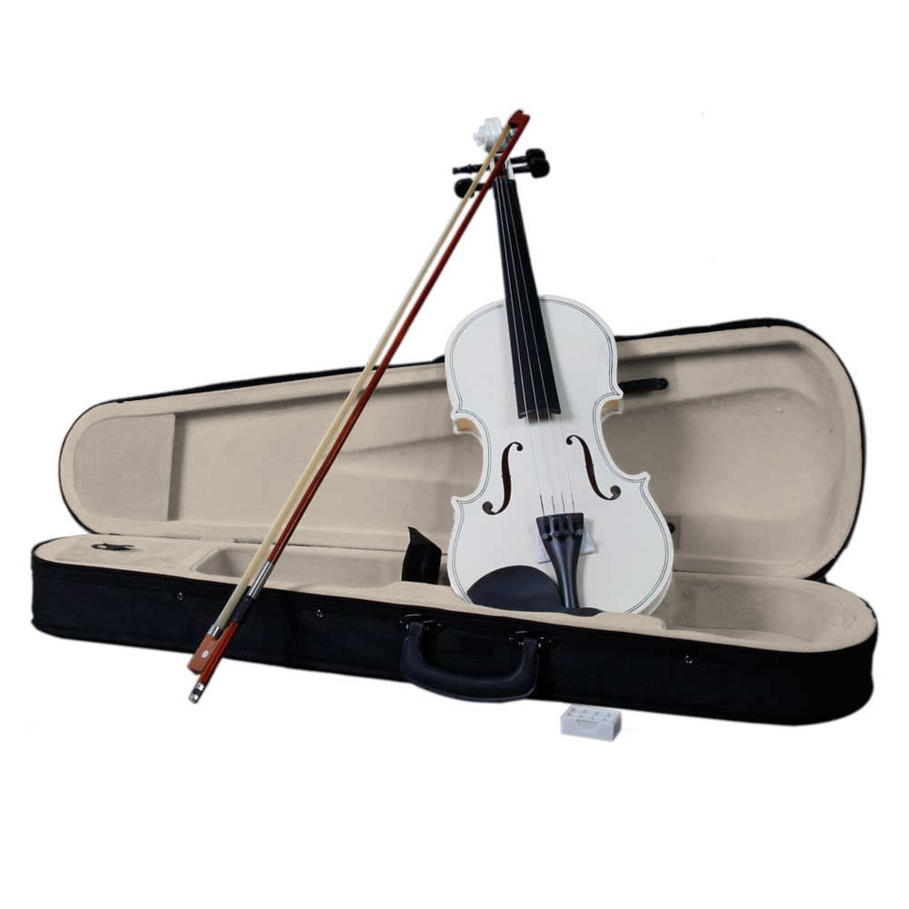 Ozici  4/4 Acoustic Violin Case Bow Rosin - White