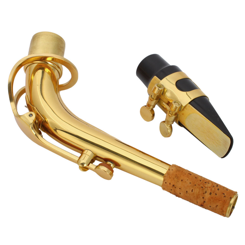 Ozici Stylish Mid-range Alto Drop E Lacquered Golden Saxophone Painted Golden Tube with Carve Patterns