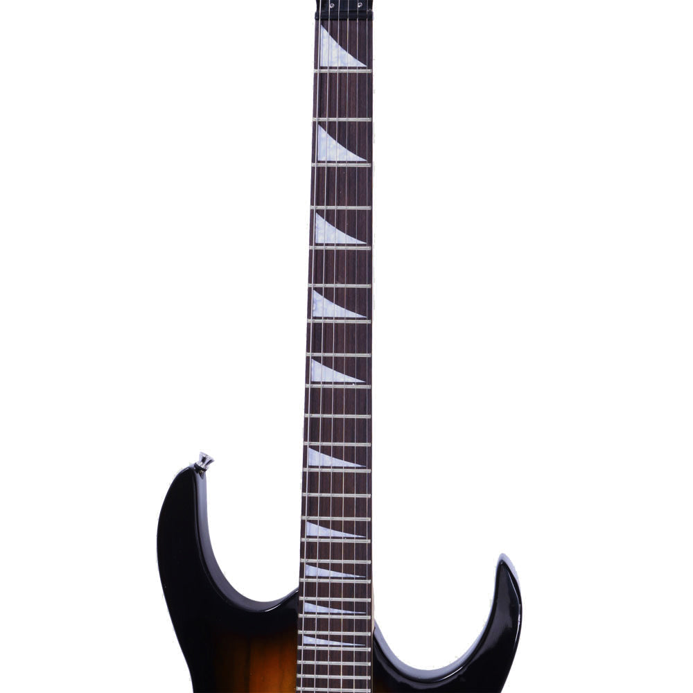 Ozici Novice Entry Level 170 Electric Guitar HSH Pickup Bag Strap Paddle Rocker Cable Wrench Tool - Sunset