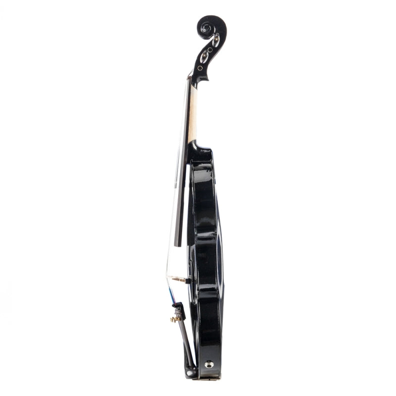 Glarry GV102 4/4 Acoustic EQ Electric Solid Wood Violin - Black