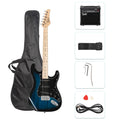 Glarry GST Electric Guitar w/20W Amplifier - Blue