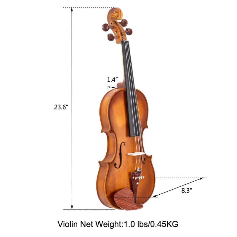 Glarry GV103 4/4 Spruce Panel Violin Matte - Natural