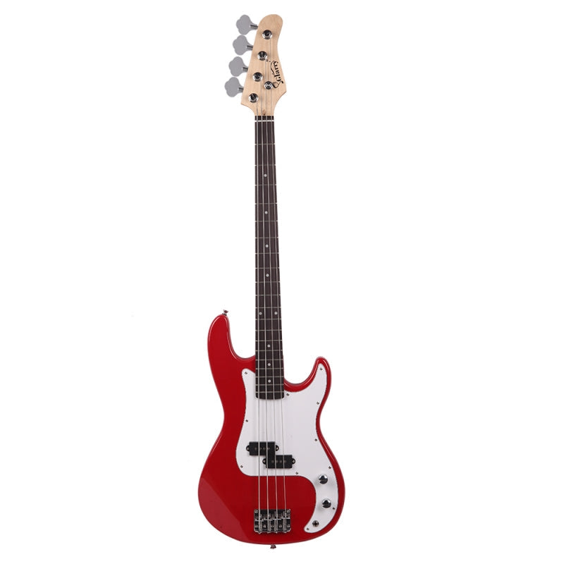 Glarry GP Electric Bass Guitar Red w/ 20W Amplifier - Red