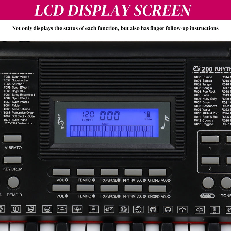 Glarry GEP-105 61-Key Portable Electronic Piano Keyboard