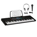 Glarry 61-Key Portable Keyboard w/LCD Screen, Microphone