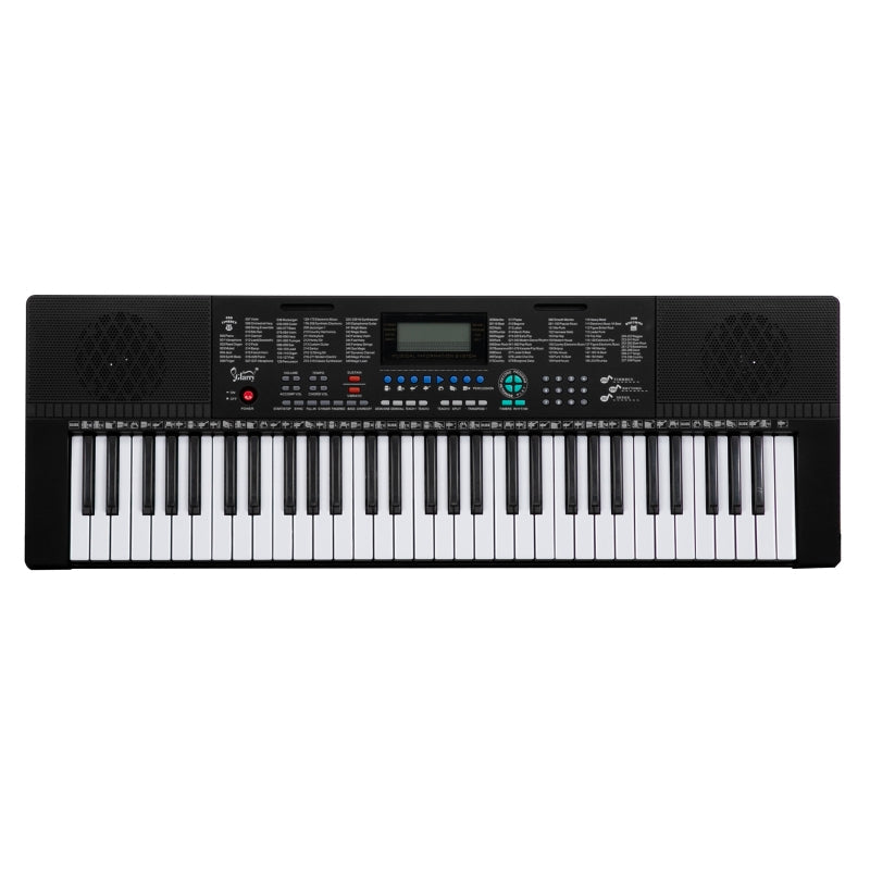 Glarry 61-Key Portable Keyboard w/LCD Screen, Microphone