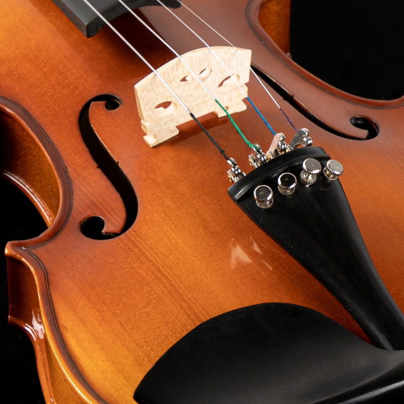 Glarry GV402 Violin 4/4 Spruce top Varnish Bright Brownish with 2 x Bow / Bridge