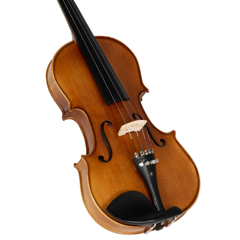 Glarry GV403 4/4 Full Size Violin Antiqued Matt Natural with 2 x Bow / Bridge