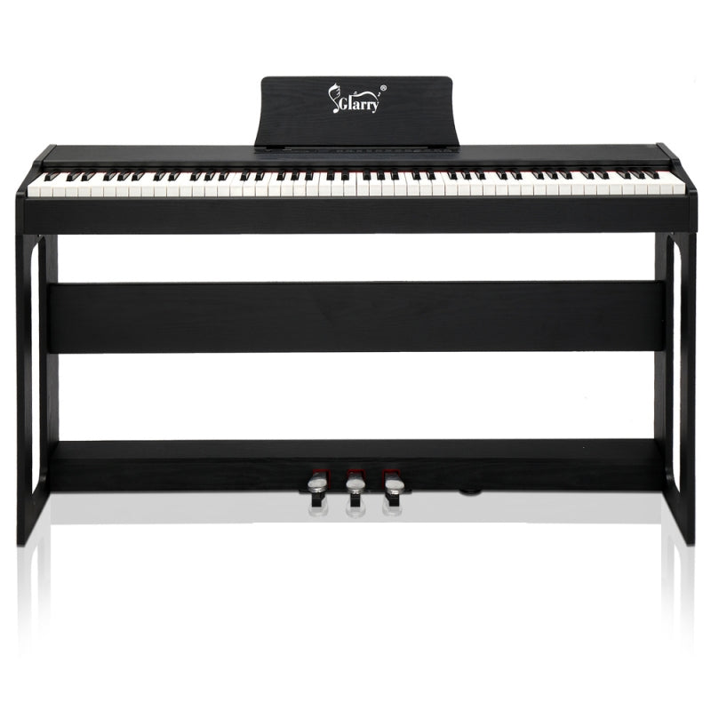 Glarry GDP-104 88-Key Home Fully Weighted Hammer-action Keybed Digital Piano - Black