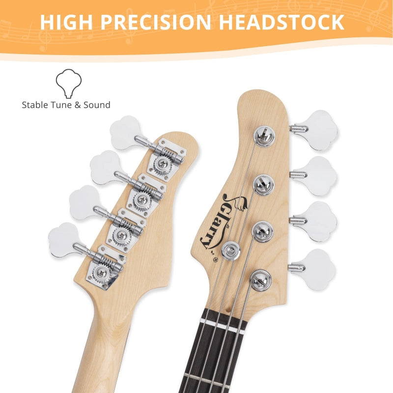 Glarry GP Left Handed Electric Bass Guitar Cord Wrench Tool - Sunset