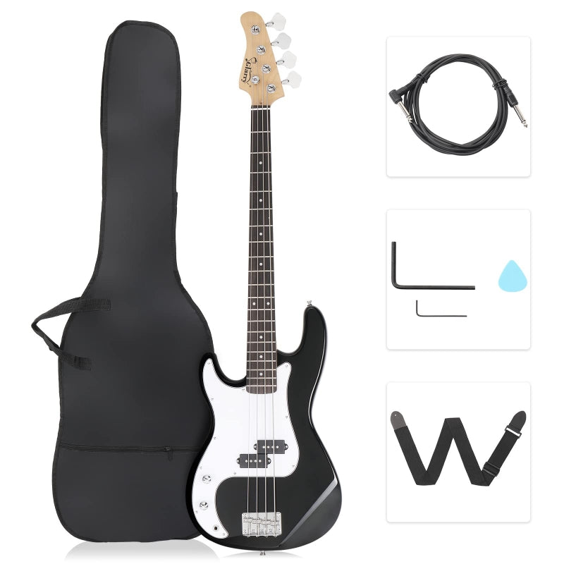 Glarry GP Left Handed Electric Bass Guitar Cord Wrench Tool - Black