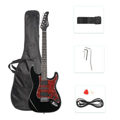 Glarry GST Electric Guitar HSH Pickup Rosewood Fingerboard - Black