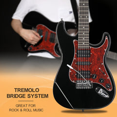 Glarry GST Electric Guitar HSH Pickup Rosewood Fingerboard - Black