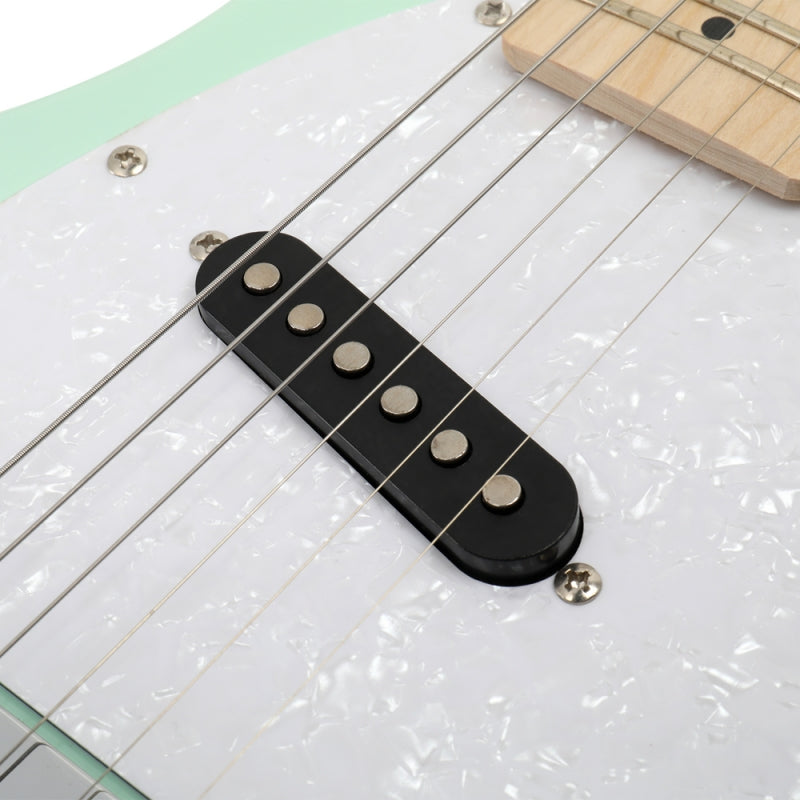Glarry 30inch Mini Kids Electric Guitar Maple Fingerboard w/5W Amplifier - Green