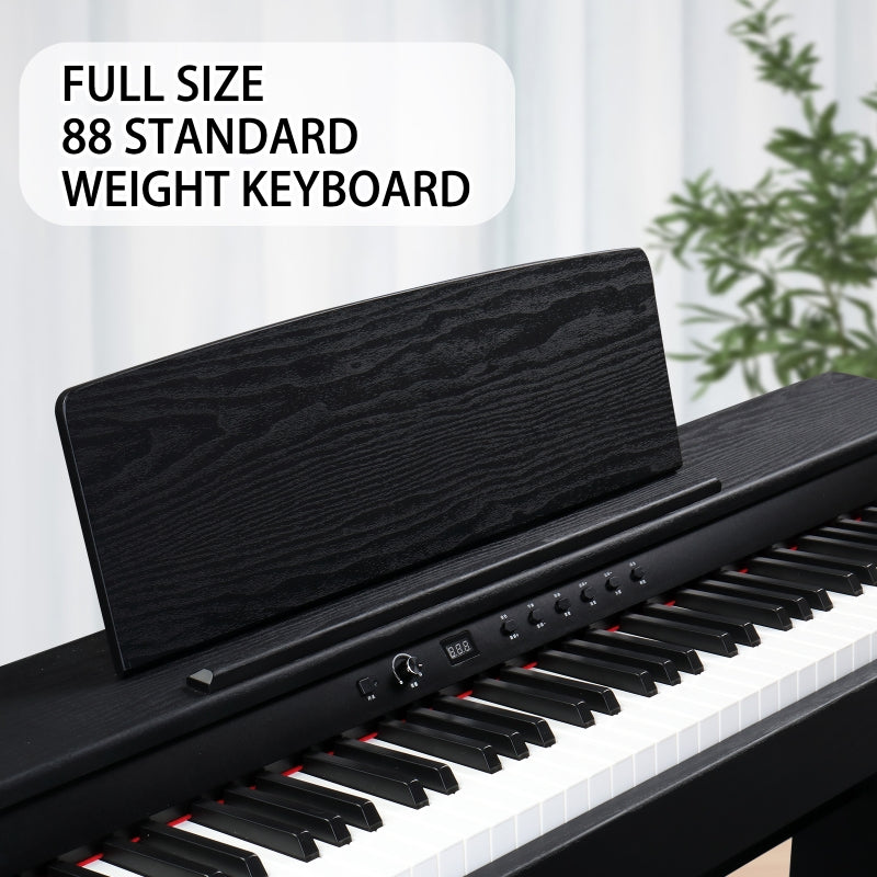 Glarry GDP-105 88-Key Home Full Weighted Keyboards Hammer-action Keyboard Digital Piano - Black