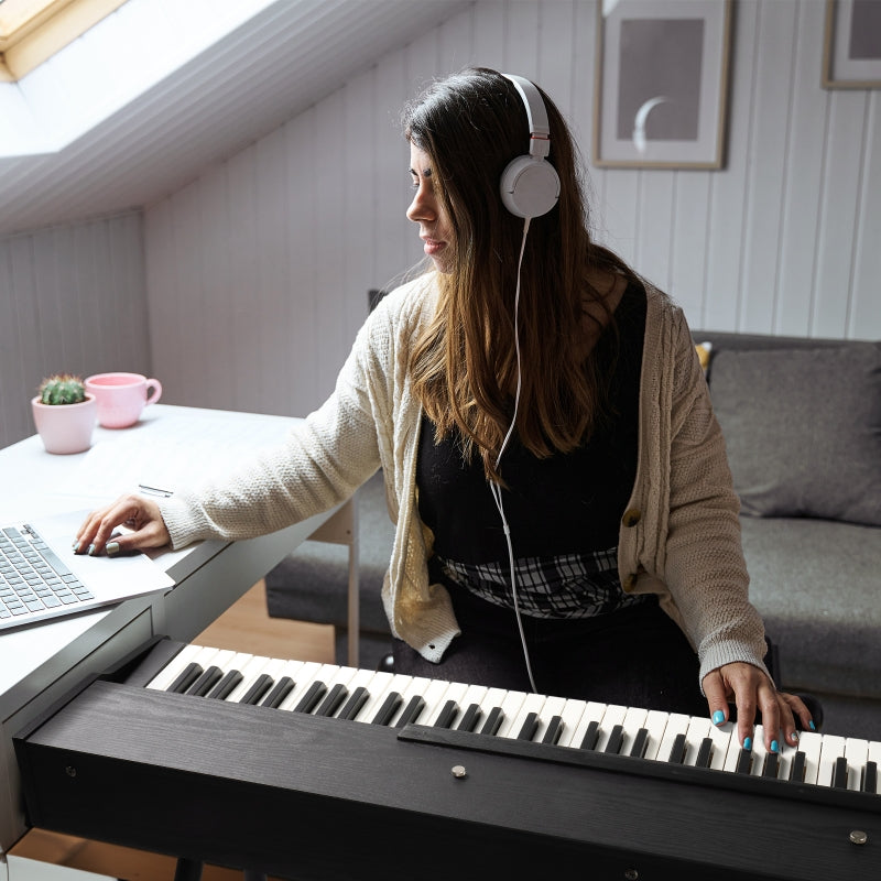 Glarry GDP-203 88 Key Full Size Weighted Hammer-action Keybed Digital Piano - Black