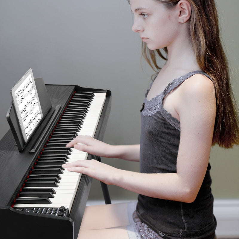 Glarry GDP-203 88 Key Full Size Weighted Hammer-action Keybed Digital Piano - Black