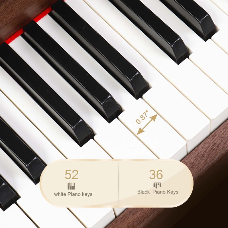 Glarry GDP-107 88-Key Home Fully Weighted Hammer-action Keybed Digital Piano