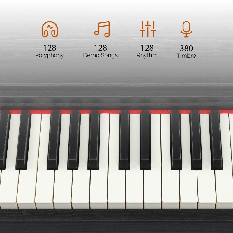 Glarry GPP-108 88-Key Semi-Weighted Keybed Digital Piano - Black