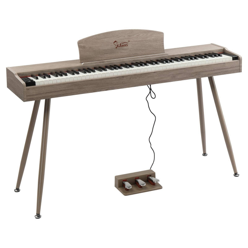 Glarry GDP-203 88 Key Full Size Weighted Hammer-action Keybed Digital Piano - Gray