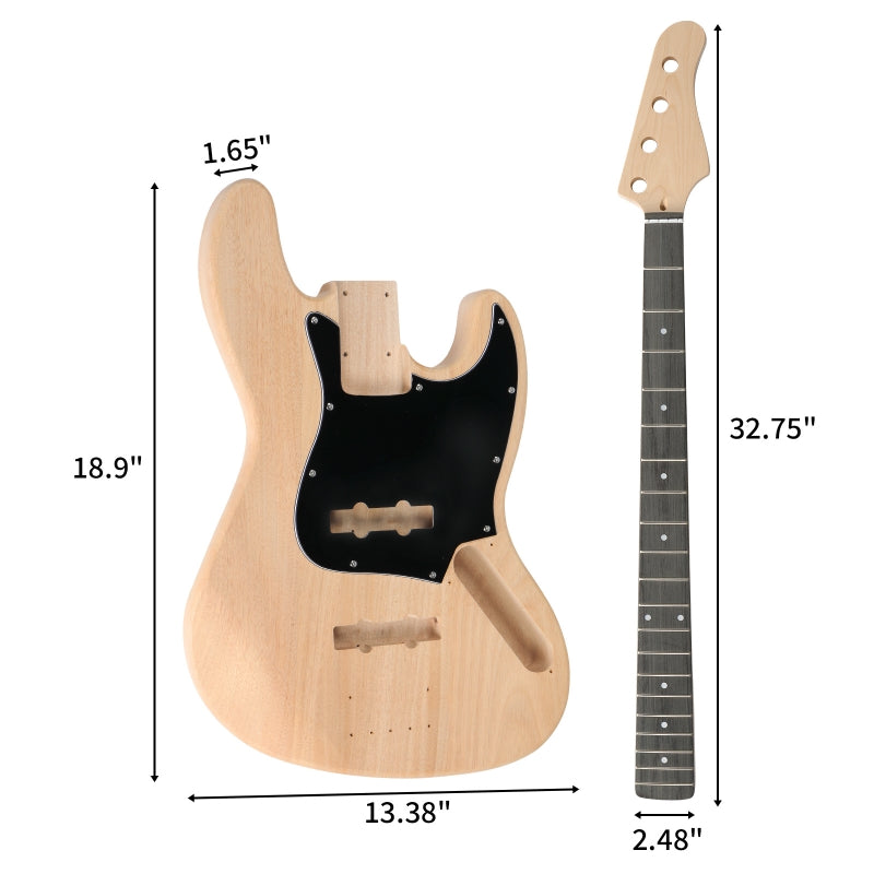 Glarry DIY GJazz Style Electric Bass Guitar
