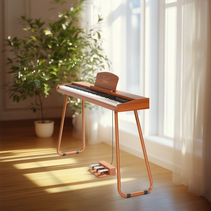 Glarry GPP-110 88 Key Full Size Semi-Weighted Standard Electric Digital Piano Natural