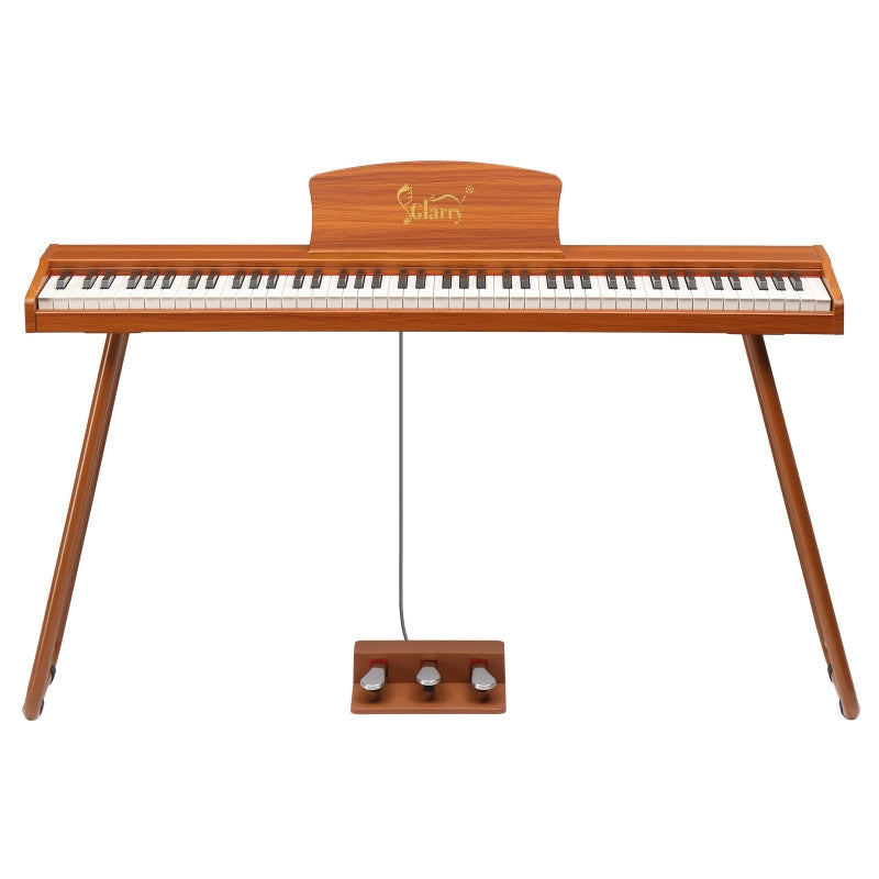 Glarry GPP-110 88 Key Full Size Semi-Weighted Standard Electric Digital Piano Natural