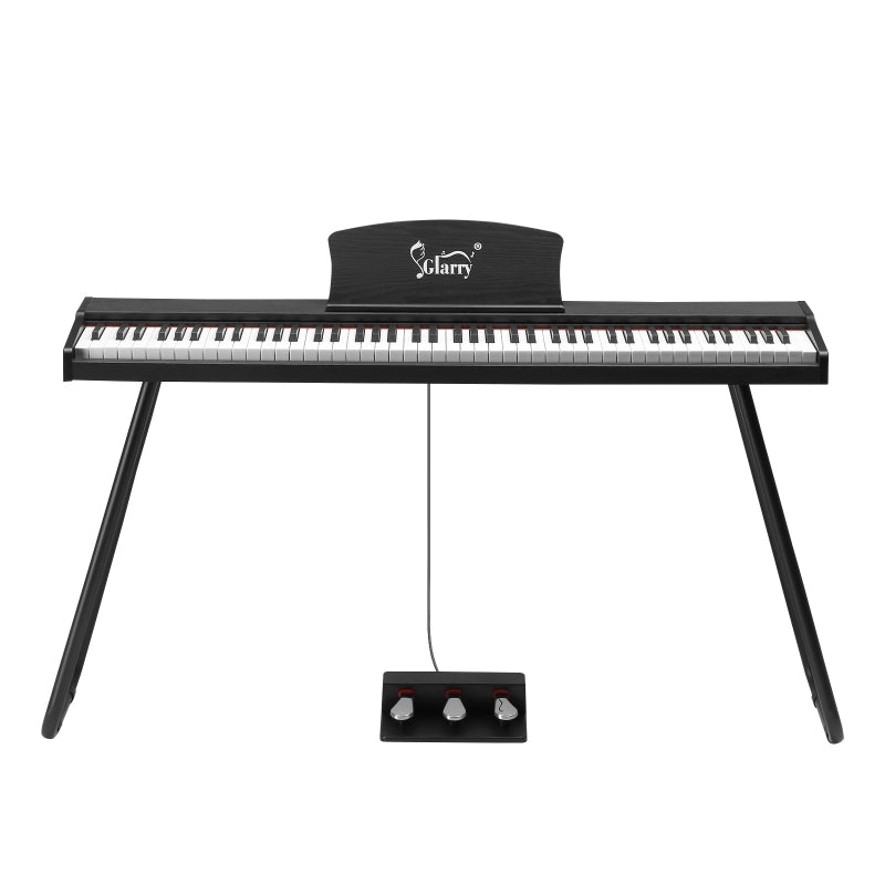 Glarry GPP-110 88 Key Full Size Semi-Weighted Standard Electric Digital Piano Black