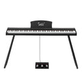 Glarry GPP-110 88 Key Full Size Semi-Weighted Standard Electric Digital Piano Black