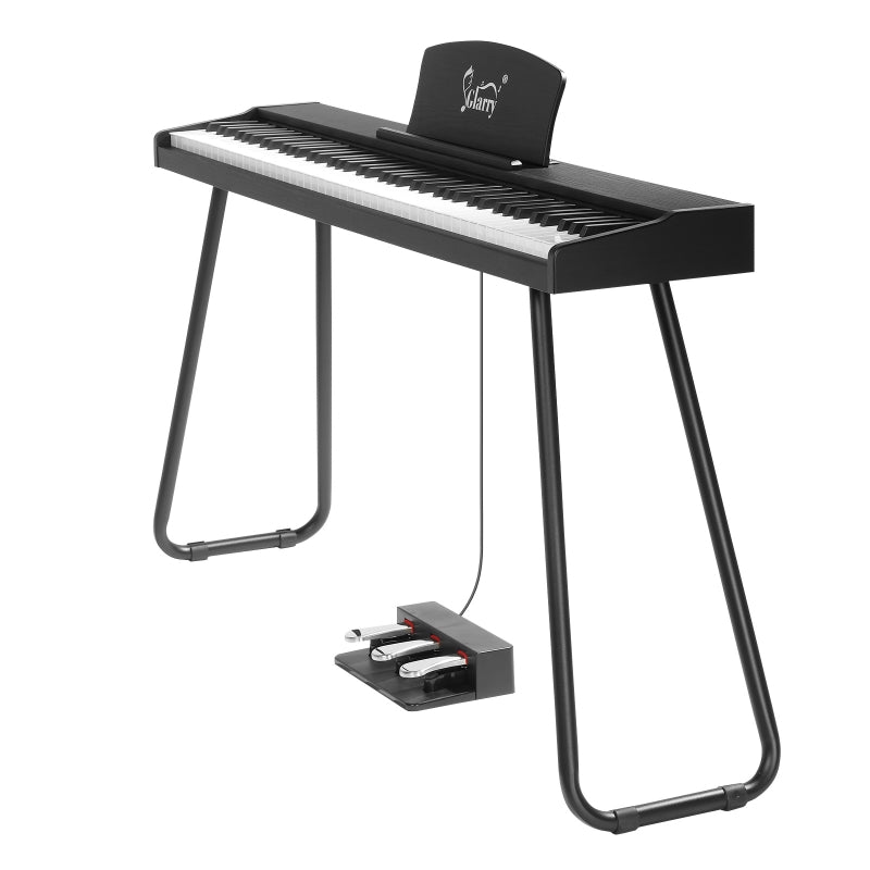 Glarry GPP-110 88 Key Full Size Semi-Weighted Standard Electric Digital Piano Black