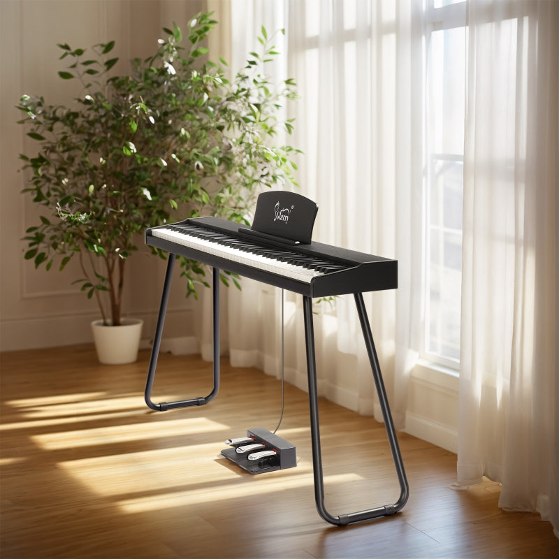 Glarry GPP-110 88 Key Full Size Semi-Weighted Standard Electric Digital Piano Black