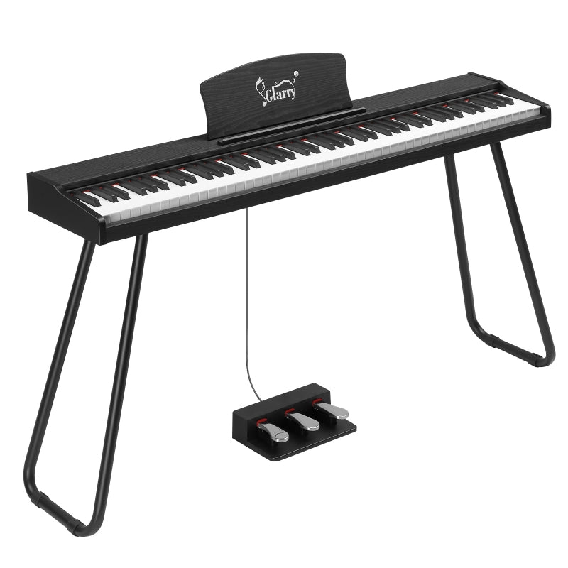 Glarry GPP-110 88 Key Full Size Semi-Weighted Standard Electric Digital Piano Black
