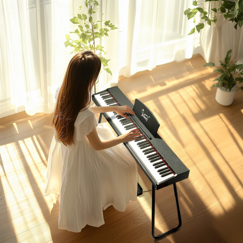 Glarry GPP-110 88 Key Full Size Semi-Weighted Standard Electric Digital Piano Black